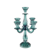 Charger l'image dans la galerie, CHANDELIER 5 FEUX TURQUOISE H35CM

