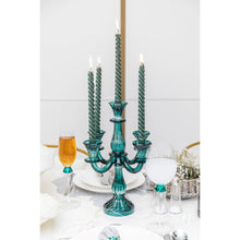 Charger l'image dans la galerie, CHANDELIER 5 FEUX TURQUOISE H35CM
