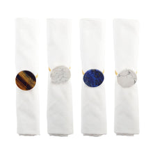 Charger l'image dans la galerie, Lot de 4 ronds de serviettes pierres multicolores
