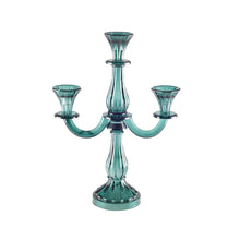 Charger l'image dans la galerie, Chandelier 3 feux turquoise h35cm
