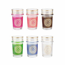 Charger l'image dans la galerie, Tasses à thé dorées arabesques 6 couleurs - lot de 6
