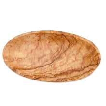 Charger l'image dans la galerie, Petit bol ovale d'environ 17 – 19 x 11 x 3 cm en bois d'olivier
