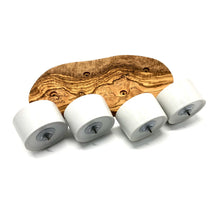 Charger l'image dans la galerie, Plateau de service pour dips avec 4 petits bols en porcelaine

