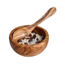 Charger l'image dans la galerie, Bol à céréales en bois d'olivier Ø 14 cm sans cuillère
