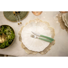 Charger l'image dans la galerie, Assiette plate fleur blanche 30cm

