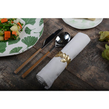 Charger l'image dans la galerie, Lot de 4 ronds de serviettes feuilles
