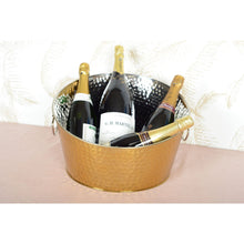 Charger l'image dans la galerie, Seau à champagne doré martelé 38cm
