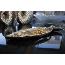 Charger l'image dans la galerie, Coupelle plate dorée poisson 33x11x2.5cm
