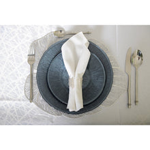Charger l'image dans la galerie, Lot de 4 ronds de serviettes manchettes argent
