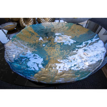 Charger l'image dans la galerie, Coupe turquoise et dorée 50cm

