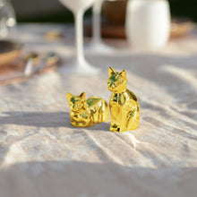Charger l'image dans la galerie, Salière et poivrière chat doré
