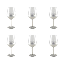 Charger l'image dans la galerie, Verres à vin argent glow - lot de 6
