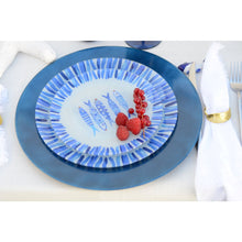 Charger l'image dans la galerie, Assiette à dessert poisson bleu 20x20x1.3cm  - lot de 6
