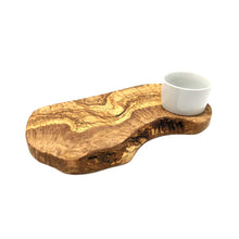 Charger l'image dans la galerie, Planche à hamburger RUSTIC avec bol en porcelaine (longueur env. 40-44 cm)

