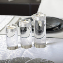 Charger l'image dans la galerie, Bougeoir rond haut en verre h.10 cm
