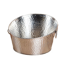 Charger l'image dans la galerie, Hammered champagne bucket 25x40x40cm
