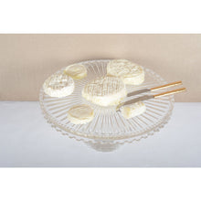 Charger l'image dans la galerie, Plat à tarte sur pied en verre grand modèle 32x32x21cm
