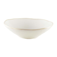 Charger l'image dans la galerie, Assiette creuse blanche rosa 21x21x6.3cm
