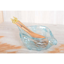 Charger l'image dans la galerie, Coupelle océan coquillage bleue 29x17.5x9.5cm
