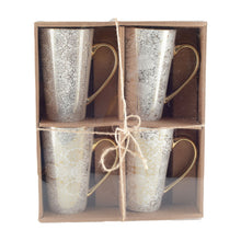 Charger l'image dans la galerie, Mugs blanc design abstrait - lot de 4
