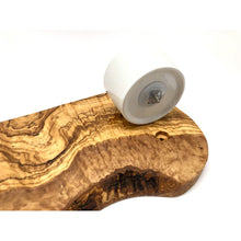 Charger l'image dans la galerie, Planche à hamburger RUSTIC avec bol en porcelaine (longueur env. 40-44 cm)
