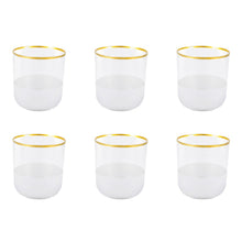 Charger l'image dans la galerie, Verres à eau bas bord doré Nish  - lot de 6
