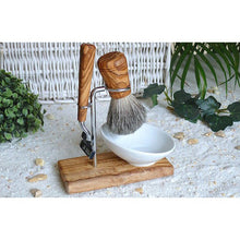 Charger l'image dans la galerie, KLASSIK PLUS porte-brosse de rasage avec brosse et rasoir humide
