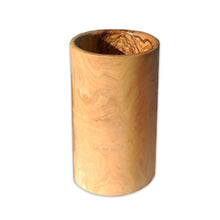 Charger l'image dans la galerie, Mug ustensile en bois d'olivier ou rafraîchisseur de bouteille de vin ROND
