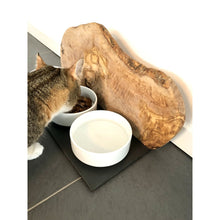 Charger l'image dans la galerie, Station d'alimentation "Chats uniquement" TRIO MOUNTAIN bois d'olivier
