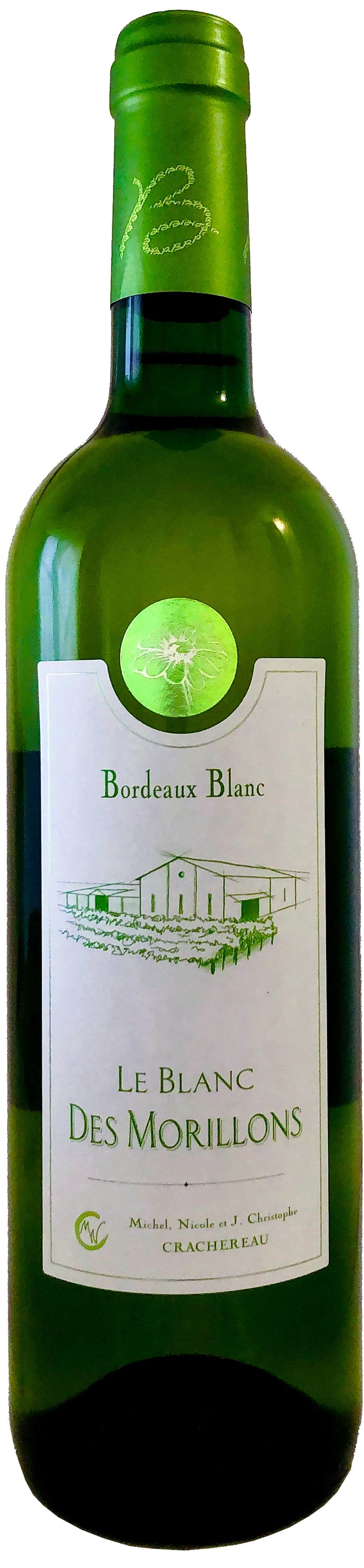 Château ROZIER-MORILLONS AOC BORDEAUX BLANC – Sans millésime - 75 cL – Production en Haute Valeur Environnementale