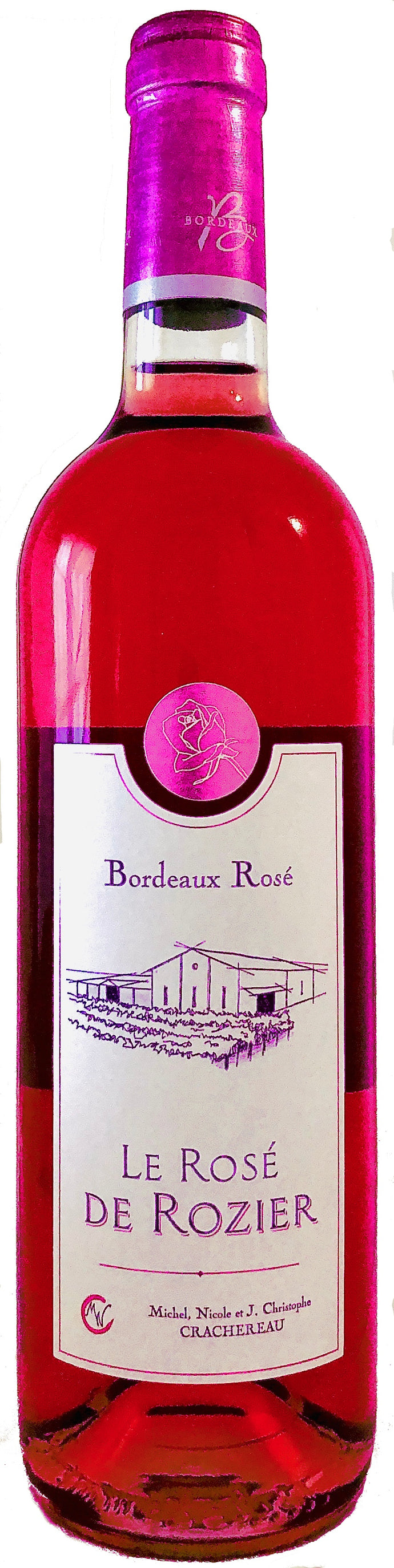 Château ROZIER-MORILLONS AOC BORDEAUX ROSÉ – Sans millésime - 75 cL – Production en Haute Valeur Environnementale